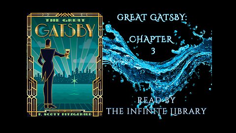 Chapter 3 of The Great Gatsby (1925) By F. Scott Fitzgerald | Ft. Pouring Rain