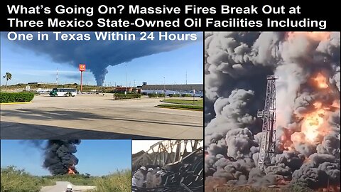 Massive Fires Break Out at 3 Pemex Oil Facilities in Texas and Mexico-injuries & deaths