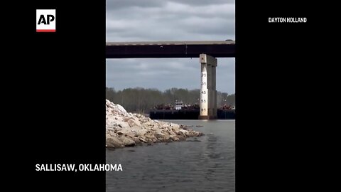 They come in pairs: Barge collides with bridge in Oklahoma
