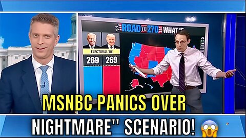 MSNBC Host UNSETTLED about NIGHTMARE Scenario of TRUMP WINNING Electoral College in 2024 😱