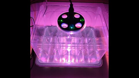 Seed Starter Tray Kit with Grow Light(2023 Upgrade 8 Full-Spectrum LED, Timer, Dimming, Higher...