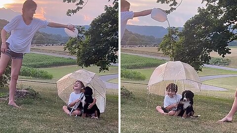 Kid & Pup Have The Most Wonderfully Creative Photoshoot