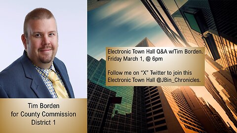 Tim Borden, Electronic Town Hall with Binford Chronicles and 2 The Point Podcast
