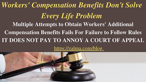 Workers' Compensation Benefits Don't Solve Every Life Problem