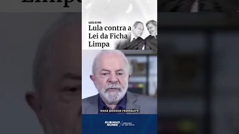 Além de não respeitar o teto de gastos, Lula quer acabar com a Lei da Ficha Limpa #shorts