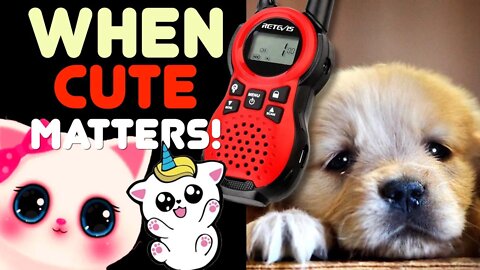 The Cutest Walkie Talkie For Kids - Retevis RT38 FRS Walkie Talkie Radio for Kids & Small Adults