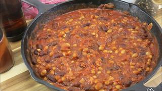 Tasty beans and bacon recipe