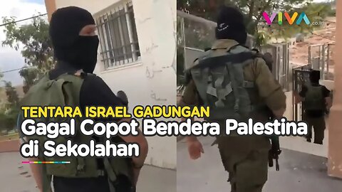 Tentara Gadungan Ngibrit Ketakutan Diciduk Kepsek Copot Bendera Palestina