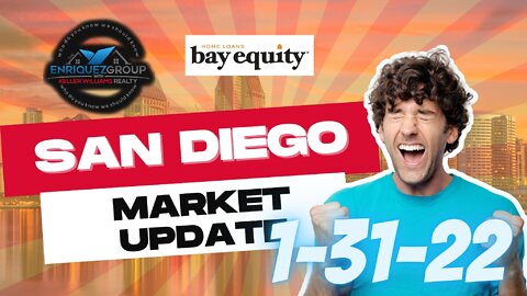San Diego Real Estate - 10 Minute Market Update - 1 - 31 -22 #Home #SanDiego #Monday