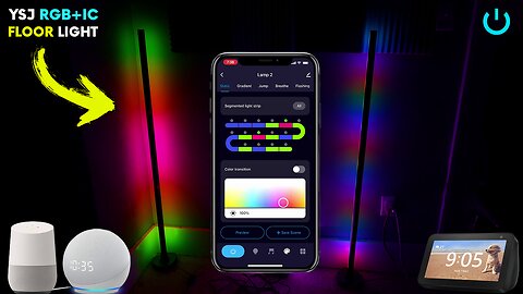 Get THESE Color Lights 🔥 YSJ RGB-IC Floor Lamp w/App & Alexa Control