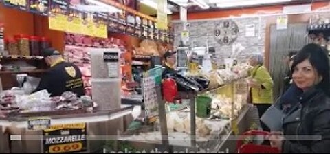 Food Shopping in a Typical Italian Grocery Store