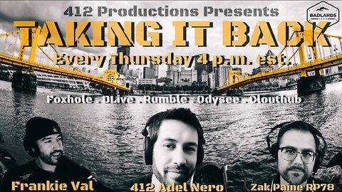 Taking it Back Ep 41 - Thur 4:00 PM ET -