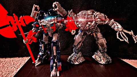 Optimus Prime vs Megatron - Transformers Stop Motion