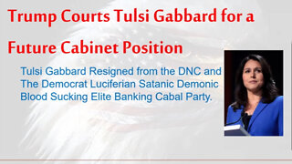 Ooops! Trump Courts Tulsi Gabbard for Future Cabinet Position after she Resigns from DNC