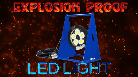 100W Explosion Proof LED Light - ATEX/IECEX - IP68 - A-frame Mount
