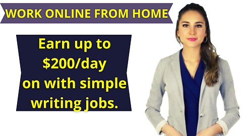 Work Online From Home