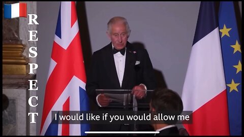 King Charles Raises a Toast in French | Respect | #france #unitedkingdom