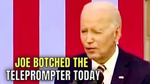 Joe Fought the Teleprompter, and the TELEPROMPTER WON!