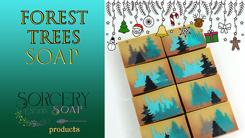 Forest Tree Soap | Stencil Layers on Soap