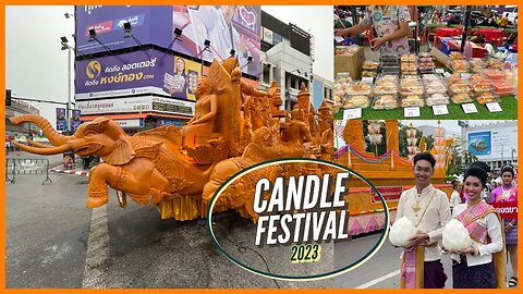Traditional Candle Festival - Nakhon Ratchasima Thailand 2023