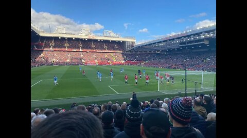 Manchester United vs City Derby 2-0 On pitch, MU chants, Mctominay Goal Last Match Before Postponed