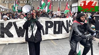 Pro-PS Protesters, St. Mary Street Cardiff☮️