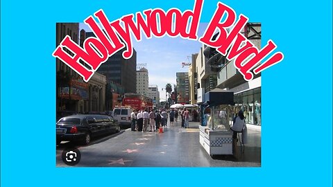 Hollywood Walk of fame afternoon walk. Join me!