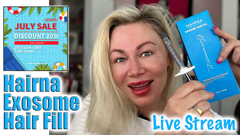 Live Stream Hairna Exosome Hair Fill - GROW NEW HAIR! Maypharm.net | Code Jessica10 Saves Money