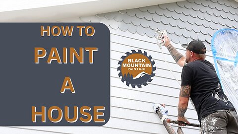 How to Spray Paint A House (very satisfying) | Black Mountain Painting