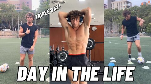 Three Sessions In One Day! Day In The Life Of A Footballer In Barcelona!
