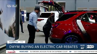 Buying an electric car rebates