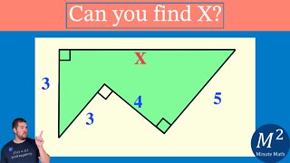 Can you calculate the value of X in the given figure? | Minute Math