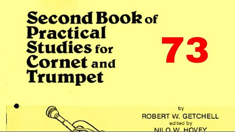 Second Book of Practical Studies for Cornet and Trumpet by Robert W Getchell 073