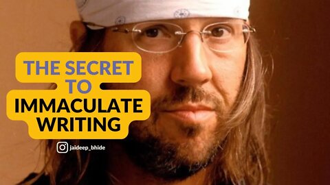 How To Write Prose Like David Foster Wallace #shorts