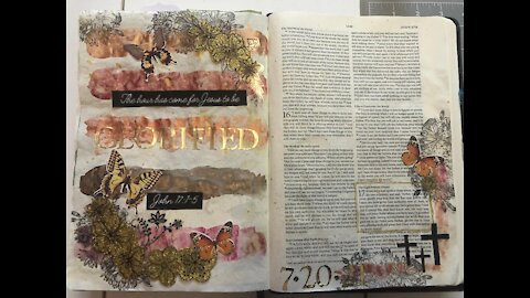 Let's Bible Journal John 17 (from Lovely Lavender Wishes)