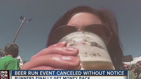 Beer run event canceled without notice