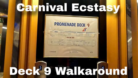 Carnival Ecstasy Desk 9 Walkaround