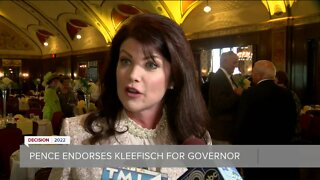Former Vice President Mike Pence endorses Rebecca Kleefisch for Wisconsin governor