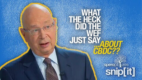 WHAT THE HECK DID THEY JUST SAY ...ABOUT CBDC?? | Digital Currency, Klaus Schwab, Money, Block Chain, Bitcoin, WEF, World Economic Forum