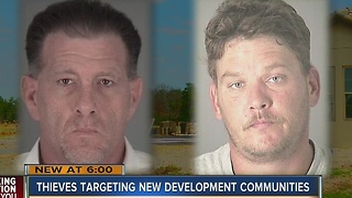 Contractors caught stealing from new construction lots