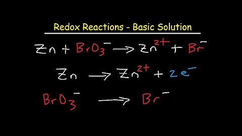 How To Balance Redox Equations In Basic Solution