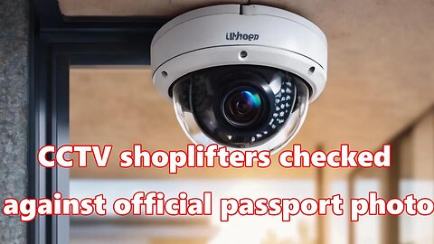 Where this goes: CCTV crossed checked passport photo