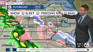 Metro Detroit Forecast: Winter weather advisory tonight
