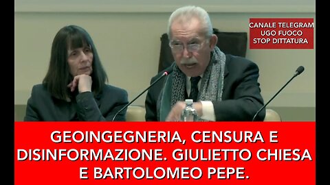 GEOINGEGNERIA, CENSURA E DISINFORMAZIONE. GIULIETTO CHIESA E BARTOLOMEOPEPE