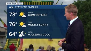 Mostly sunny with comfortable temperatures on Tuesday