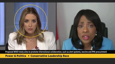 Watch the CBC Reporters Face with Leslyn Lewis Tunes in the CBC Reporting Facts Not a Thing for CBC