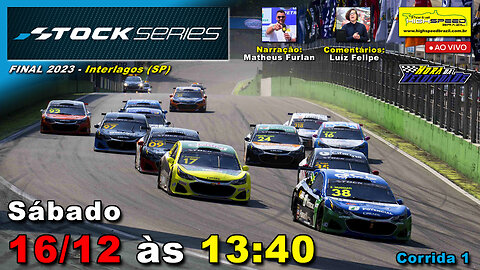 🔴 STOCK SERIES | Corrida 1 | FINAL 2023 | Interlagos (SP) | Ao Vivo