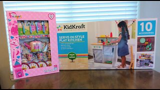 KidKraft Serve-in-Style Play Kitchen UNBOXING review Tea Party set unboxing review