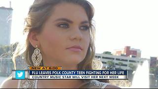 Country music star to visit Lakeland girl who had near-death experience with flu