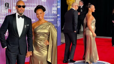Swizz Beatz & Wife Alicia Keys Look Stunning On The Red Carpet At The Breakthrough Prize Event!